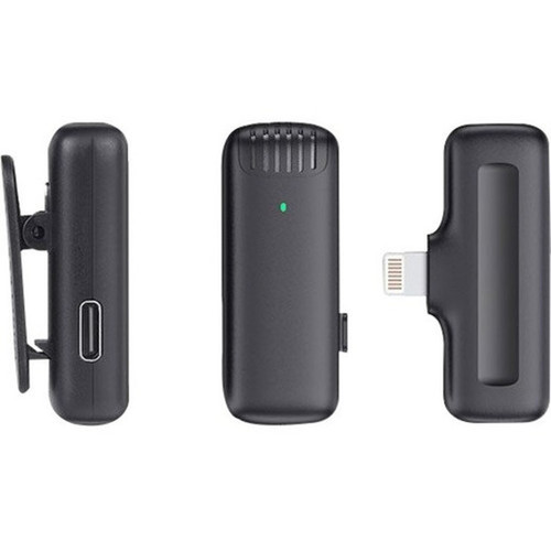Aluratek AWLML01F Wireless Microphone - Black - Omni-directional - Clip-on Lapel AWLML01F