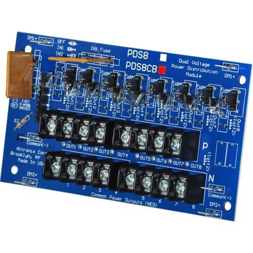 Altronix Dual Input Power Distribution Module 8 PTC Outputs - 5 V DC 12 V DC 16 V AC 28 V AC PDS8CB