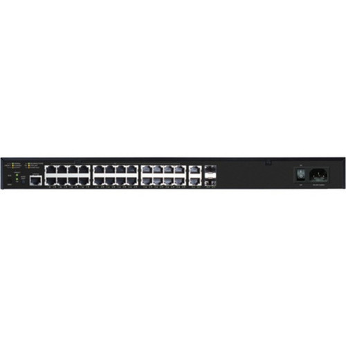 On-Q 26-Port Gigabit Stackable PoE L2L3 Managed Switch - 26 Ports - Manageable - Gigabit Ethernet - 1000Base-T 1000Base-X - 3 Layer AMS-2624P