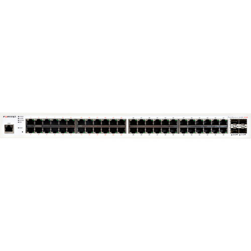 Fortinet FortiSwitch FS-248E-POE Ethernet Switch - 48 Ports - Manageable - 3 Layer Supported - Modular - 4 SFP Slots - 5160 W Power - FS-248E-POE