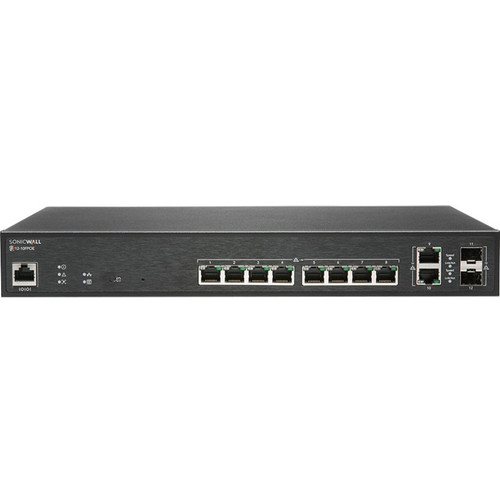 SonicWall Switch SWS12-10FPOE - 12 Ports - Manageable - TAA Compliant - 2 Layer Supported - Modular - 2 SFP Slots - 152.80 W Power - W (Fleet Network)