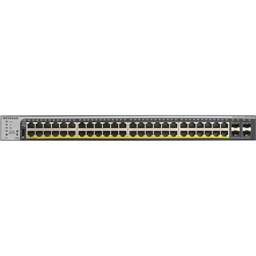 Netgear Gigabit PoE Smart Switches with RemoteCloud Management - 48 Ports - Manageable - Gigabit Ethernet - 101001000Base-TX - 2 GS752TPP-300NAS