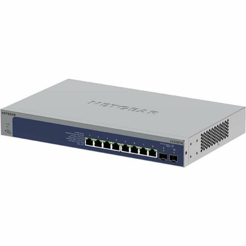 Netgear Smart S3600 XS508TM Ethernet Switch - 8 Ports - Manageable - 10 Gigabit Ethernet Gigabit Ethernet - 101001000Base-T - 3 - XS508TM-100NAS