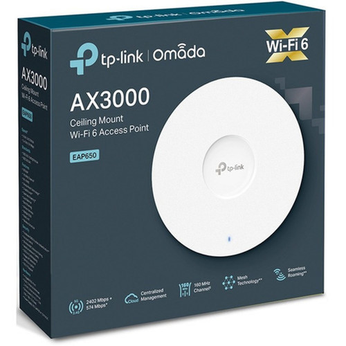 TP-Link EAP650 Dual Band IEEE 80211 abgnacax 293 Gbits Wireless Access Point - 240 GHz 5 GHz - Internal - MIMO Technology - EAP650