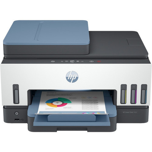 HP Smart Tank 7602 Wireless Inkjet Multifunction Printer - Color - CopierFaxPrinterScanner - 4800 x 1200 dpi Print - Automatic - Up 28B98AB1H