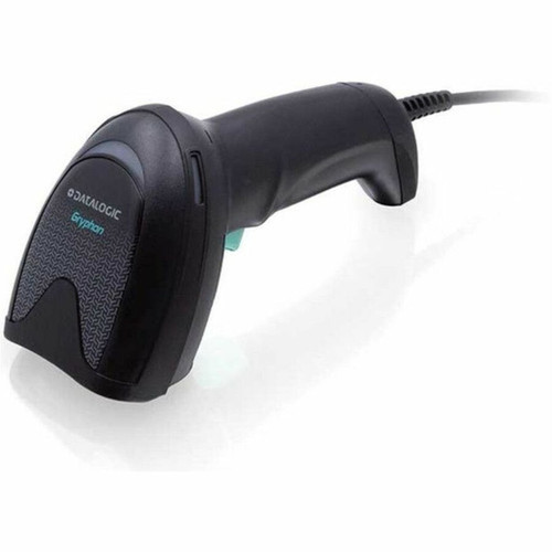 Datalogic GRYPHON GD4520 Barcode Scanner Kit - Cable Connectivity - 1D 2D - Laser - Imager - Area - USB - Black - Stand Included - - GD4520-BKK1-HD