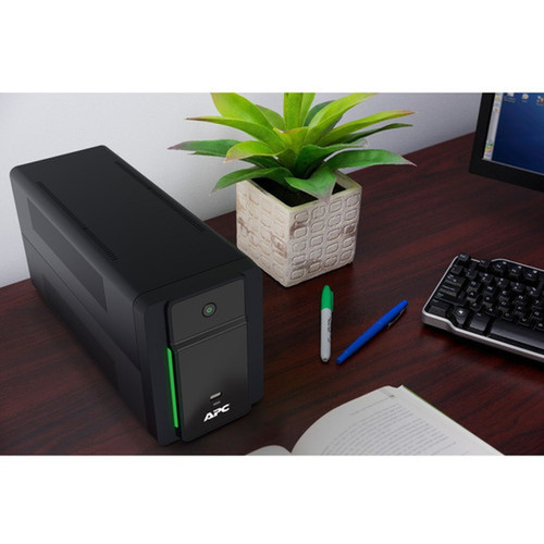 APC by Schneider Electric Back-UPS 1200VA Tower UPS - Tower - 6 Hour Recharge - 120 V Input - 120 V AC Output - Stepped Approximated - BVK1200M2