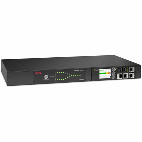 APC by Schneider Electric NetShelter Automatic Transfer Switch - 8 x IEC 60320 C13 1 x IEC 60320 C19 - 208 V AC - 20 A AP4434A