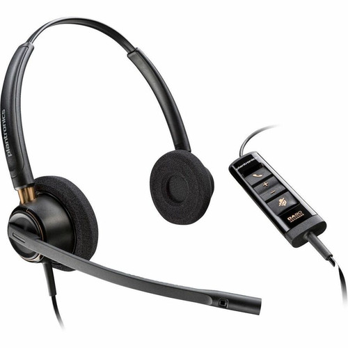 Poly EncorePro 525 Headset - Microsoft Teams Certification - Stereo - USB Type A - Wired - 35 kHz - 21 kHz - Over-the-ear, On-ear - - (Fleet Network)