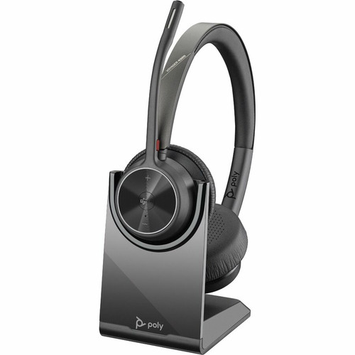 Poly Voyager 4300 UC 4320-M Headset - Microsoft Teams Certification - Google Assistant, Siri - Stereo - Wired/Wireless - Bluetooth - - (Fleet Network)