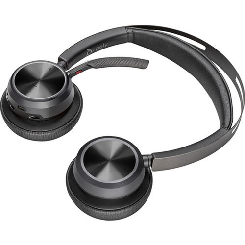 Poly Voyager Focus 2 USB-C with charge stand Headset - Siri Google Assistant - Stereo - USB Type C Micro USB - WiredWireless - - ft 77Y89AA