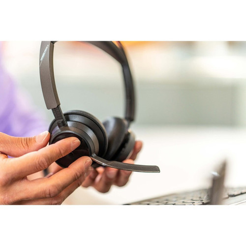 Poly Voyager Focus 2 USB-A Bluetooth Stereo Headset - Siri Google Assistant - Stereo - USB Type A - WiredWireless - Bluetooth - ft - 76U46AA