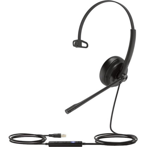 Yealink USB Wired Headset - Mono - USB - Wired - 32 Ohm - 20 Hz - 20 kHz - Over-the-head - Monaural - Uni-directional Electret - - 1308042