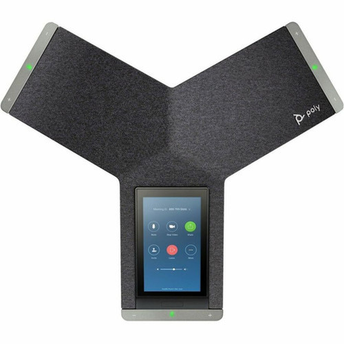 Poly Trio C60 IP Conference Station - CordedCordless - Bluetooth Wi-Fi - Black - VoIP - IEEE 80211abgn - 2 x Network RJ-45 - 849B4AAABA