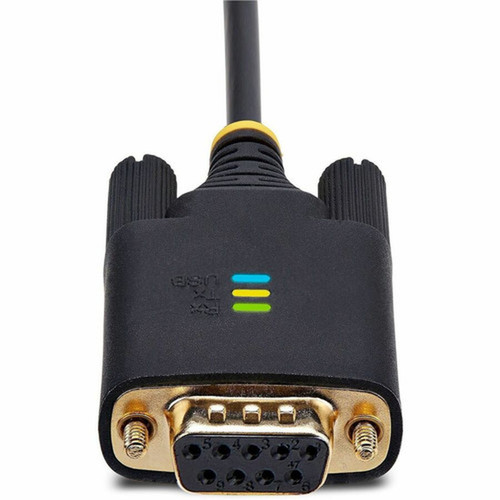 StarTechcom 10ft 3m USB to Null Modem Serial Adapter Cable COM Retention FTDI RS232 Changeable DB9 ScrewsNuts - Add a DB9 to 1P10FFCN-USB-SERIAL