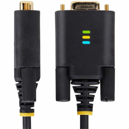 StarTechcom 10ft 3m USB to Null Modem Serial Adapter Cable COM Retention FTDI RS232 Changeable DB9 ScrewsNuts - Add a DB9 to 1P10FFCN-USB-SERIAL