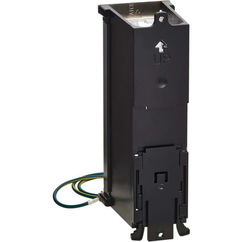 Tripp Lite by Eaton N063-008-ENC Mounting Enclosure for DIN Rail Keystone Module Inline Coupler - Black Silver - TAA Compliant - N063-008-ENC