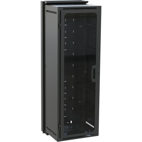 Middle Atlantic DWR-35-22PD Rack Cabinet - 35U Rack Height - Wall Mountable - Black - 13608 kg Maximum Weight Capacity DWR-35-22PD