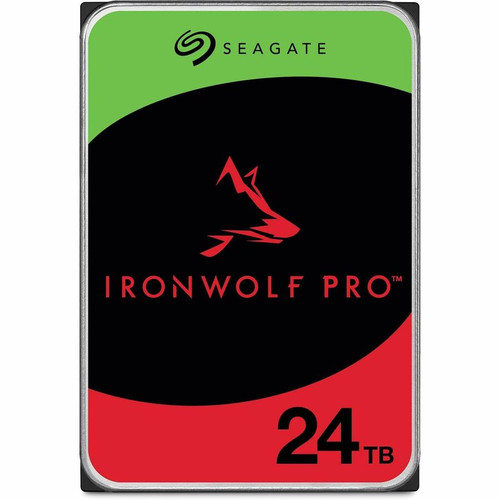 Seagate IronWolf Pro ST24000NT002 24 TB Hard Drive - 3.5" Internal - SATA (SATA/600) - Conventional Magnetic Recording (CMR) Method - (Fleet Network)