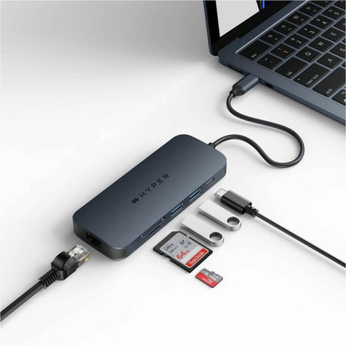 Targus HyperDrive USB Hub - USB Type C - 8 USB Ports HD4004GL