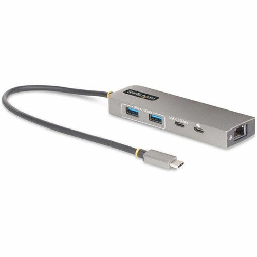 StarTechcom 3-Port USB-C Hub with 25 Gb Ethernet and 100W PD Passthrough - USB-C to 2x USB-A1x USB-C USB 32 10Gbps Type-C Adapter 10G2A1C25EPD-USB-HUB