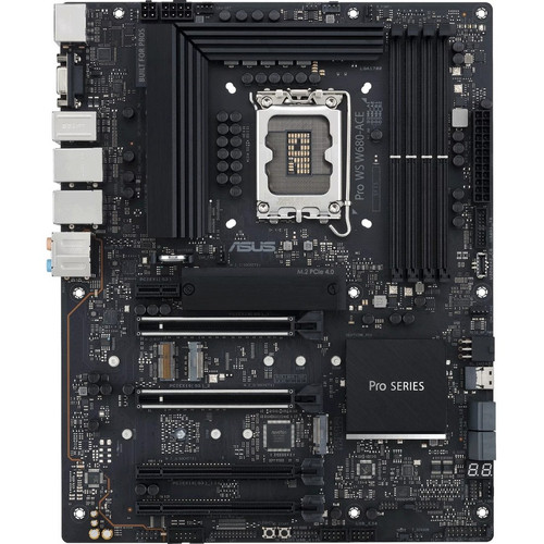 Asus Pro WS W680-ACE Workstation Motherboard - Intel W680 Chipset - Socket LGA-1700 - Intel Optane Memory Ready - ATX - Celeron, Core (Fleet Network)