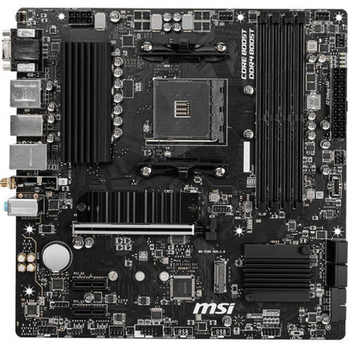 MSI B550M-VC WIFI Gaming Desktop Motherboard - AMD B550 Chipset - Socket AM4 - Micro ATX - Ryzen Processor Supported - 128 GB DDR4 RAM B550MPROVCWIFI