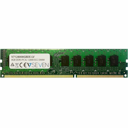 V7 8GB DDR3 SDRAM Memory Module - 8 GB - DDR3-1600PC3L-12800 DDR3 SDRAM - 1600 MHz - CL11 - 135 V - ECC - 240-pin - DIMM V7128008GBDE-LV-U