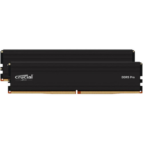 Crucial Pro 32GB DDR5 SDRAM Memory Module - For Desktop PC - 32 GB 2 x 16GB - DDR5-5600PC5-44800 DDR5 SDRAM - 5600 MHz - CL46 - V - CP2K16G56C46U5