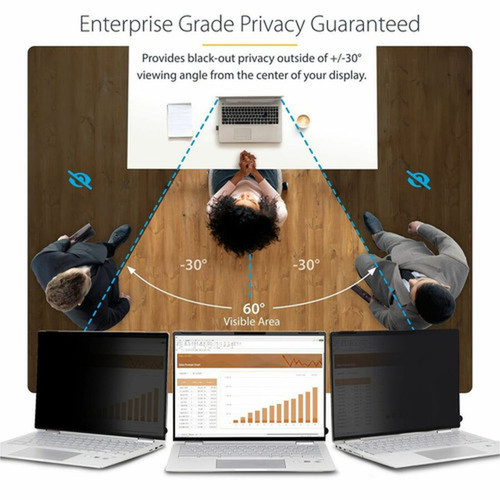 StarTechcom StarTechcom 135in 32 Touch Privacy Screen Laptop Security Shield Anti-Glare Blue Light Filter Flip-Over - Privacy a 135CT-PRIVACY-SCREEN