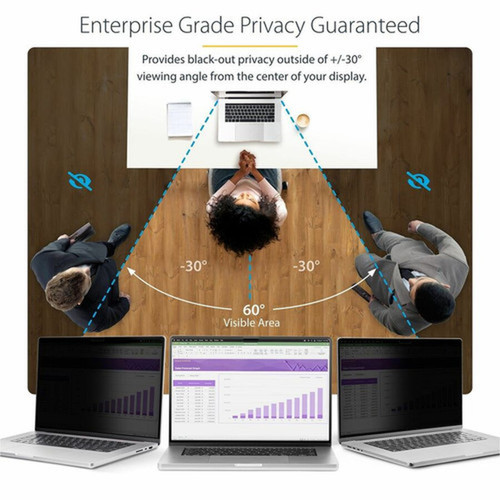 StarTechcom StarTechcom 13-inch MacBook Air M2M3 Laptop Privacy Screen Removable and Reversible Anti-Glare Blue Light Filter - a 13MAM-PRIVACY-SCREEN