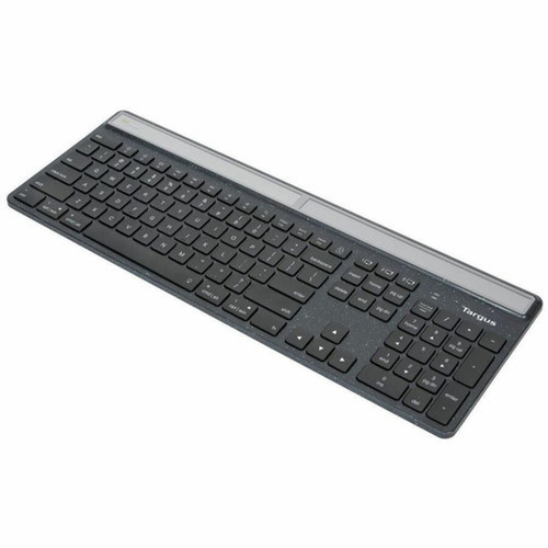 Targus Sustainable Energy Harvesting EcoSmart Keyboard - Wireless Connectivity - Bluetooth - 104 Key - NotebookTablet - PC Mac - AKB868US