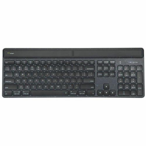 Targus Sustainable Energy Harvesting EcoSmart Keyboard - Wireless Connectivity - Bluetooth - 104 Key - NotebookTablet - PC Mac - AKB868US
