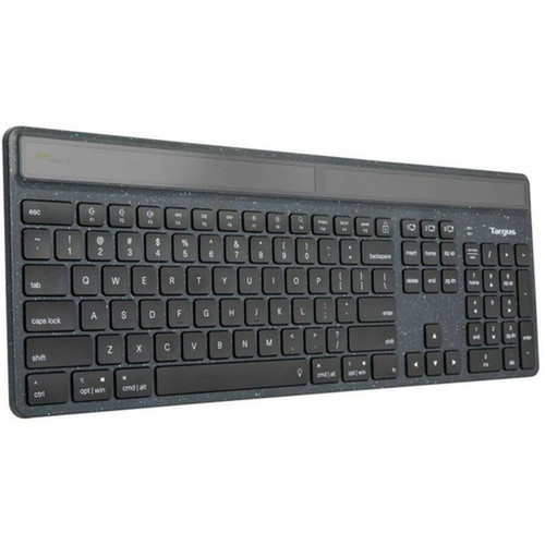 Targus Sustainable Energy Harvesting EcoSmart Keyboard - Wireless Connectivity - Bluetooth - 104 Key - NotebookTablet - PC Mac - AKB868US