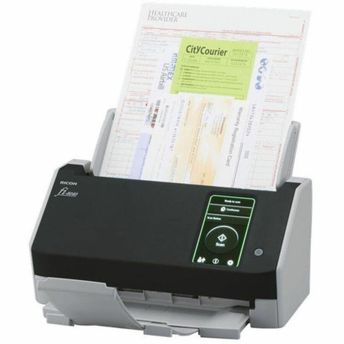 Ricoh fi-8040 ADFManual Feed Scanner - 600 dpi Optical - 24-bit Color - 8-bit Grayscale - 40 ppm Mono - 40 ppm Color - Duplex - PA03836-B005