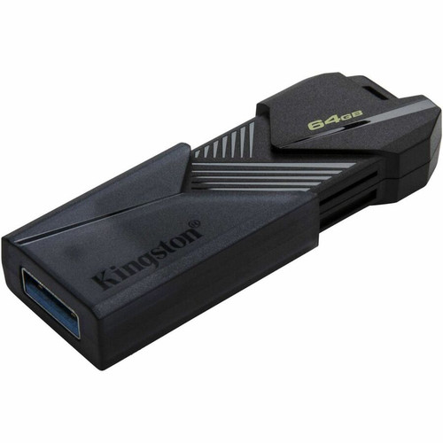 Kingston DataTraveler Exodia Onyx 64GB USB 3.2 (Gen 1) Flash Drive - 64 GB - USB 3.2 (Gen 1) - Matte Black - 5 Year Warranty (Fleet Network)