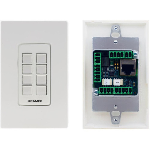 Kramer 8-button PoE and I/O Control Keypad - Wired (Fleet Network)