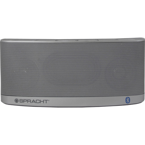 Spracht Blunote2.0 Portable Bluetooth Speaker System - 10 W RMS - Silver - Battery Rechargeable - USB - 1 Pack (Fleet Network)