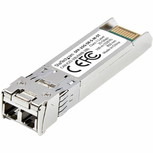 StarTechcom MSA-Compliant SFP-25G-SR-S SFP28 Module 25Gb Multimode Fiber MMF 25GBASE-SR LC Transceiver 850nm 100m 328ft - - SFP-25G-SR-S-M-ST