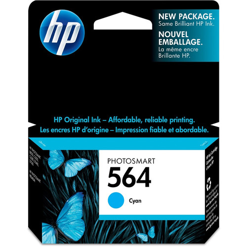 HP 564 Original Ink Cartridge - Single Pack - Inkjet - Standard Yield - 300 Pages - Cyan - 1 Each (Fleet Network)