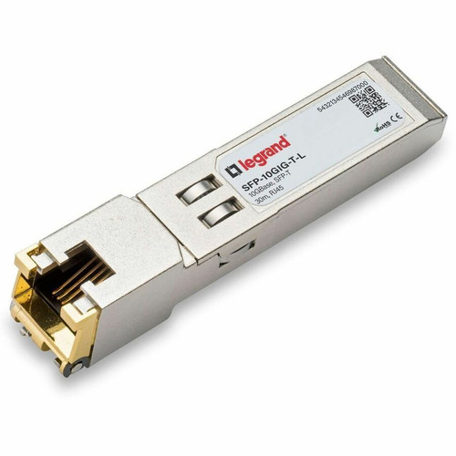 Ortronics Alcatel SFP+ Module - For Data Networking - 1 x RJ-45 10GBase-T Network - Twisted Pair10 Gigabit Ethernet - 10GBase-TX - 10 (Fleet Network)