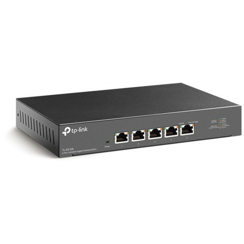 TP-Link 10G Multi-Gigabit Unmanaged Switch - 5 Ports - 2 Layer Supported - 2140 W Power Consumption - Twisted Pair - Desktop Wall - TL-SX105