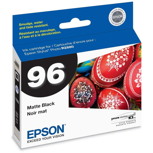 Epson No. 96 Original Ink Cartridge - Inkjet - Matte Black - 1 Each (Fleet Network)