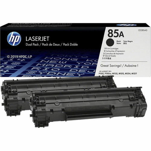 HP 85A Original Laser Toner Cartridge - Black - 2 Pack - 1600 Pages (Fleet Network)