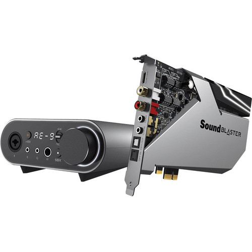 Creative Sound Blaster AE-9 PCIe Sound Card w/Breakout Box - 7.1 Sound Channels - Internal - Creative Sound Core3D - PCI Express - 129 (Fleet Network)