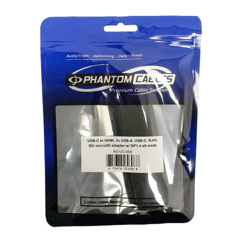 USB 31 Type-C to HDMI 2x USB-A 30 USB Type-C RJ45 SDMicro SD - DP 14 Alt Mode - Black