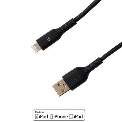 Apple iPhone 8-pin Lightning to USB A Male Cable - 3ft - Black