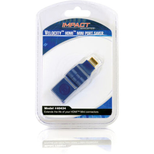 C2G_HDMI_Mini_Port_Saver_Adapter_-_1_x_HDMI_Female_Digital_AudioVideo_-_1_x_Mini_HDMI_Male_Digital_AudioVideo_-_Blue_40434