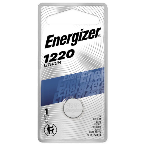 Energizer Coin Cell Battery 3V Size CR1220 Lithium (1 per pack)