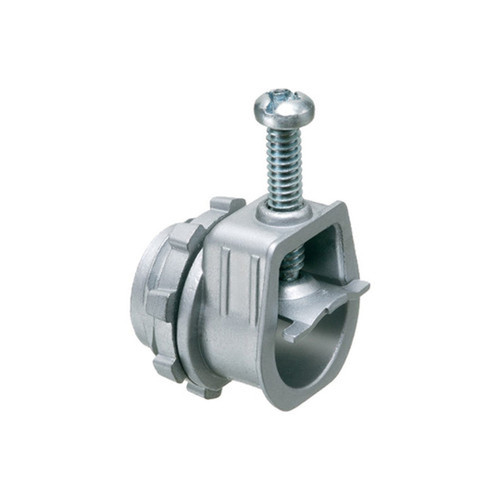 1 BX Connector - Single Screw Saddle Type For Metal Cables